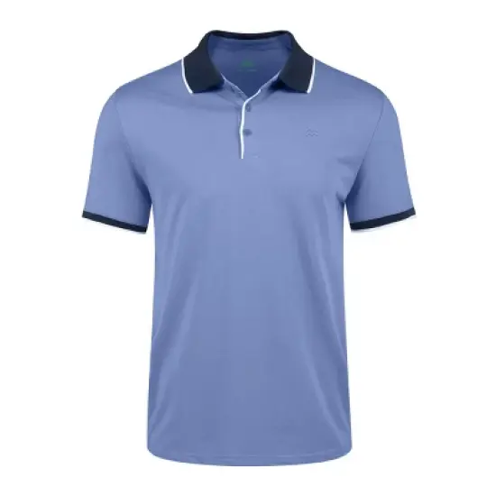 Mio Marino Men's Classic-Fit Cotton-Blend Pique Polo Shirt with Contrast Collar image {11}