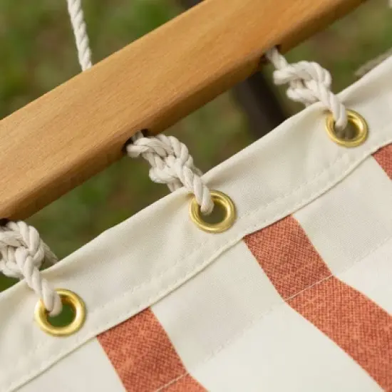 13' Pillowtop Outdoor Fabric Hammock with Spreader Bar Striped - Threshold&trade; image {2}