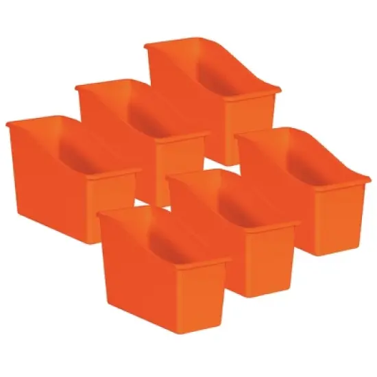 Teacher Created Resources&reg; Orange Plastic Book Bin, Pack of 6 image {3}