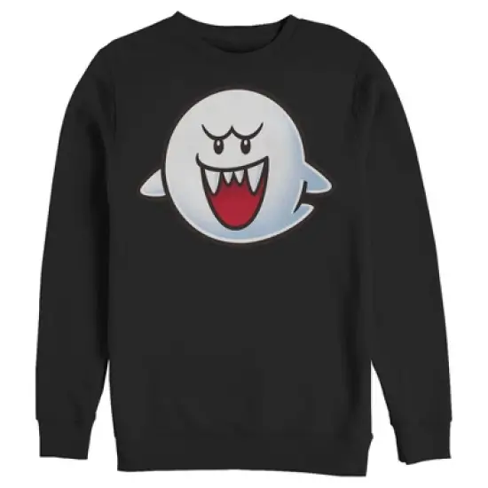 Men's Nintendo Mario Boo Ghost Smile Sweatshirt image {3}