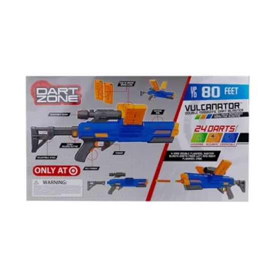 Dart Zone Motorized Vulcanator Double Magazine Dart Blaster image {8}