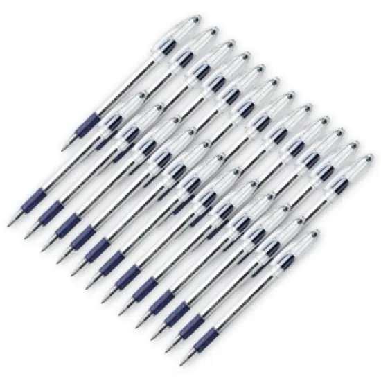 Pentel R.S.V.P. Ballpoint Pen, Fine Point, Blue, Pack of 24 image {1}