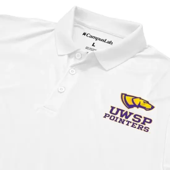 Campus Lab University of Wisconsin-Stevens Point Adult Men's Polo Left Chest Logo image {4}