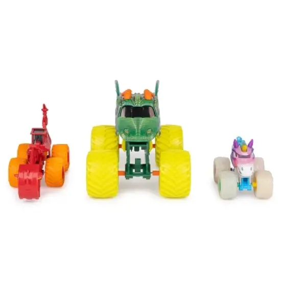 Monster Jam 1:24 & 1:64 Scale Diecast Vehicles 3pk image {3}