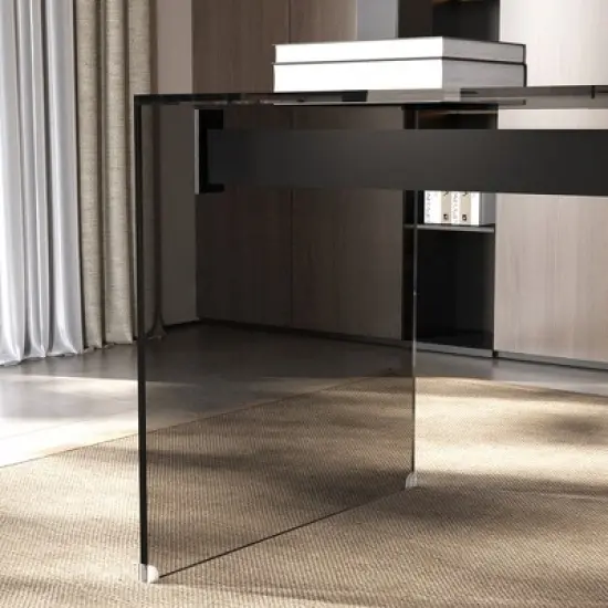 Luck Live 53.14-inch Tempered glass desk image {4}