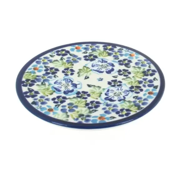 Blue Rose Polish Pottery 1012 Zaklady Trivet image {14}