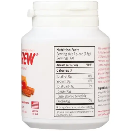 Xylichew Cinnamon Soft Chewing Gum - Case of 4/60 ct image {3}