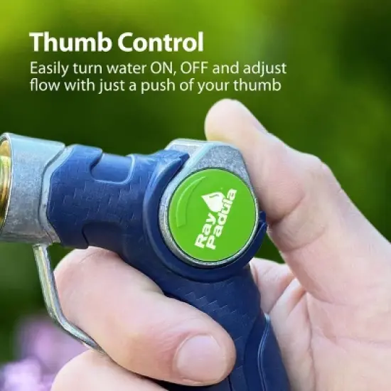 Ray Padula Metal Thumb Control Nozzle with Loop: Adjustable Spray, Leakproof & Weatherproof image {6}