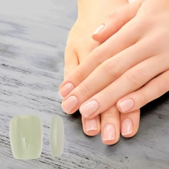 Unique Bargains Women's Full Coverage Nails Tips XS Purple Green Yellow 1 Pc image {1}