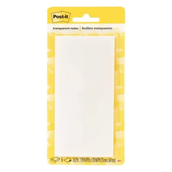 Post-it 3"x6" Transparent Sticky Notes 36 Sheets image {11}