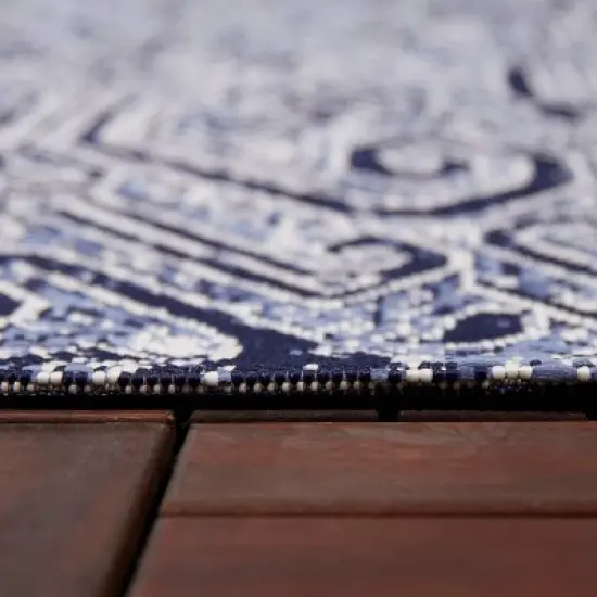 Paisley Outdoor Rug Blue - Threshold&trade; image {4}