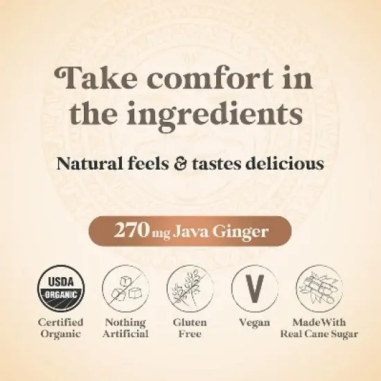 Chimes Ginger Chews Original Flavor Real Ginger 1.5 Oz. (Pack of 6) image {9}