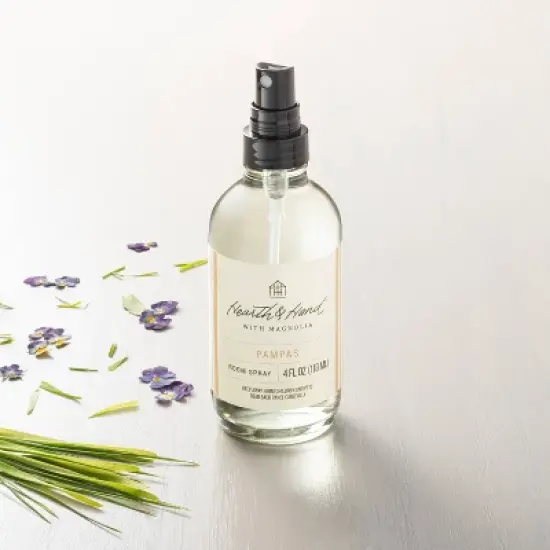 4 fl oz Pampas Room Spray - Hearth & Hand&trade; with Magnolia: Amber & Violet Scent, Linen & Pillow Mist image {1}