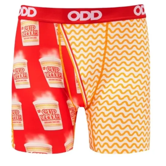 Odd Sox Men's Funny Underwear Boxer Briefs, Top Ramen Noodle Soup Flavors, Novelty Print image {9}