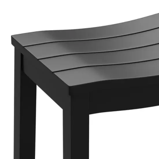 30" Fiddler Wood Backless Counter Height Barstool Black - Hillsdale Furniture image {5}