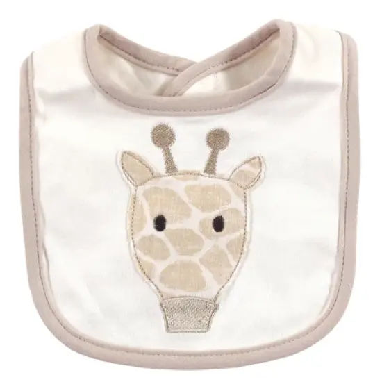 Hudson Baby Infant Cotton Bib and Sock Set 5pk, Giraffe, One Size image {3}