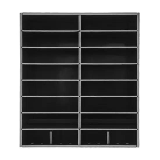 YIYIBYUS 16-slot File Organizer File Storage Holder, Black/White image {6}