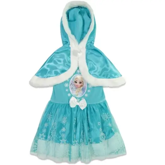 Disney Frozen Elsa Girls Fur Dress Toddler image {9}