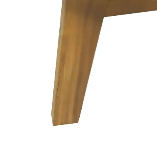 Solano Outdoor Wooden Loveseat with Cushions - White/Teak - Christopher Knight Home image {6}