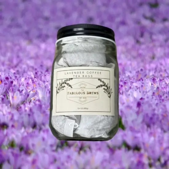 Fabulous Brews 12.4 oz Lavender Infused Coffee Tea Bags - Pack of 2 image {3}