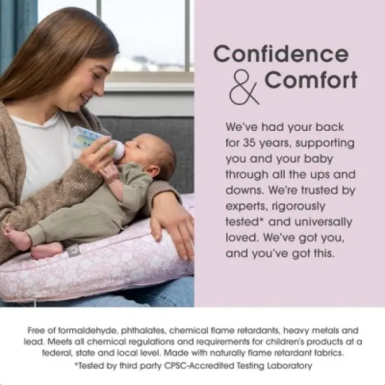 Boppy Uplift Pillow Cover - Pink Frost Floral image {2}