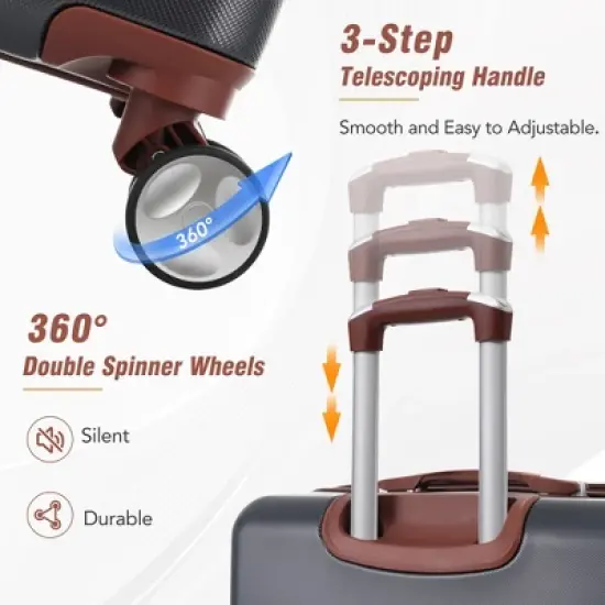 Dexmalle Hardshell Luggage Sets 3 Pieces image {6}