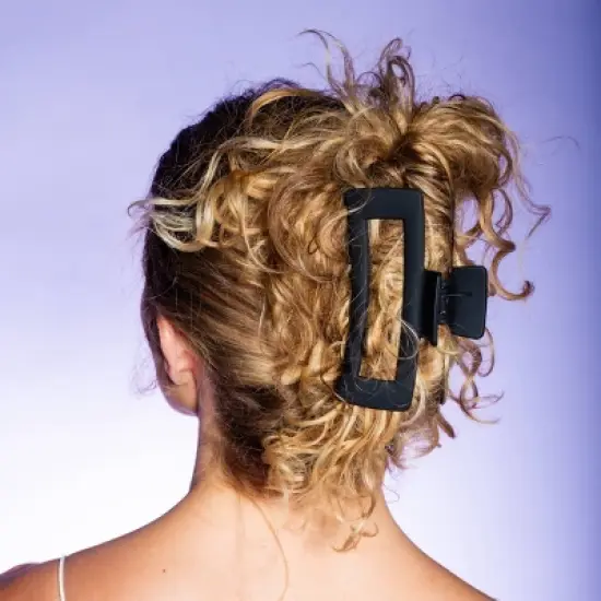 Gimme Beauty Thick Rectangle XL Claw Clip - Black image {2}