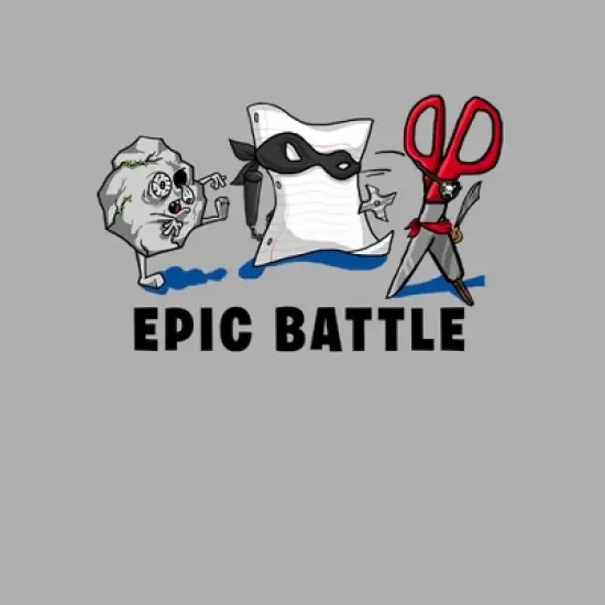 Boy's Lost Gods Epic Rock Paper Scissor Battle T-Shirt image {1}