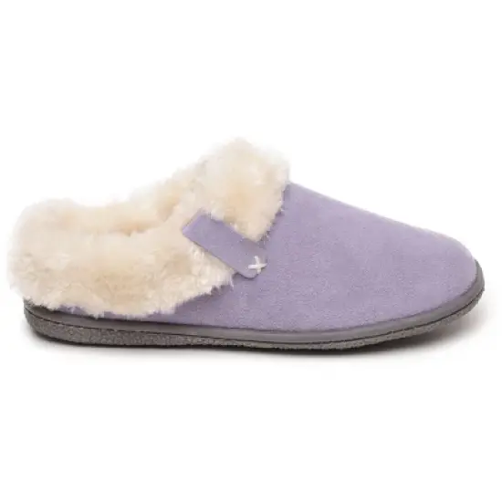 Minnetonka Women's Suede Camp Collar Scuff Slide Slippers image {2}
