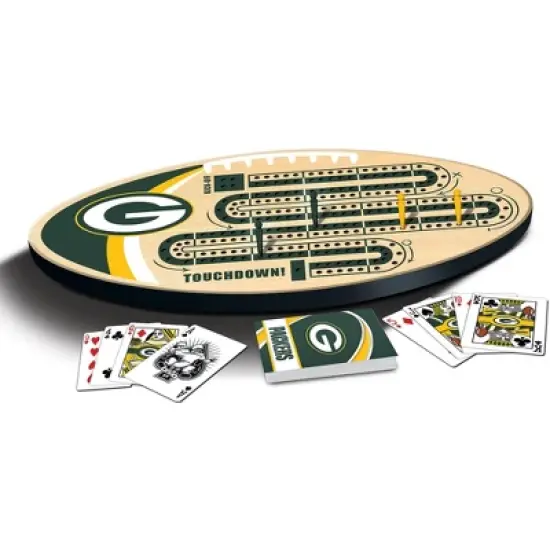 MasterPieces Officially Licensed  NFL Green Bay Packers Wooden Cribbage Game for Adults image {2}