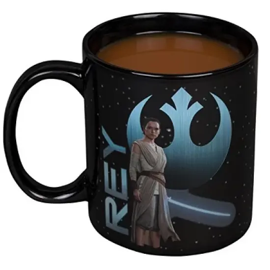 STAR WARS The Rise of Skywalker Rey Heat Reveal Coffee Mug with Lightsaber Reveal - 20 oz image {1}
