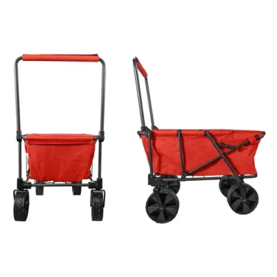 Zenithen Steel Large Folding Sports Camping Utility Yard Cart Portable Wagon image {1}