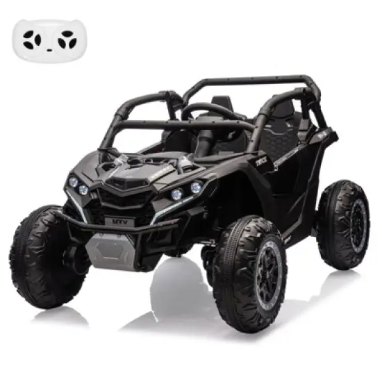 Ride On Car, Electric Car Toy, Remote Control, 24V 7AH Battery Powered Toy, 4-Wheeler Suspension, 2 Seater Ride on Toys for Kids image {6}