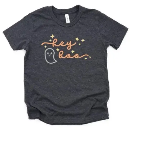 The Juniper Shop Hey Boo Ghost Kids Kids Short Sleeve Tee image {4}