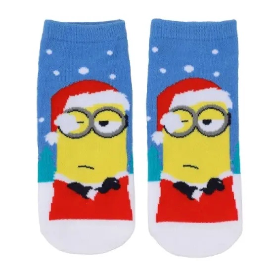 Despicable Me Christmas Minions Women's 5-Pair Ankle Socks image {5}