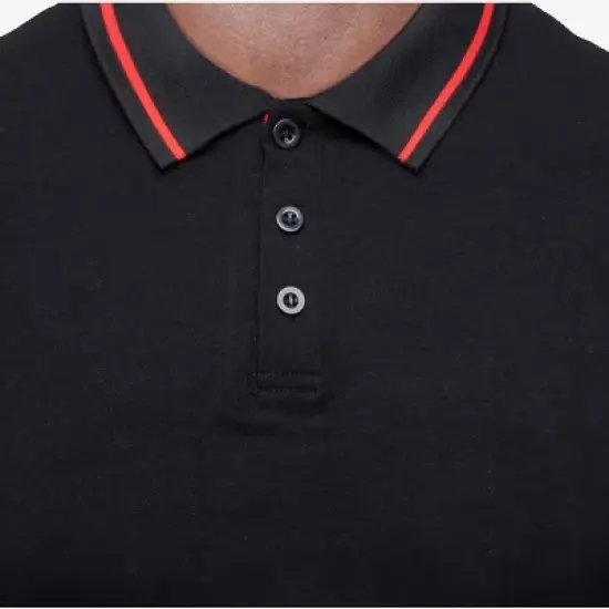 X RAY Men's Basic Short Sleeve Tipped Polo image {2}