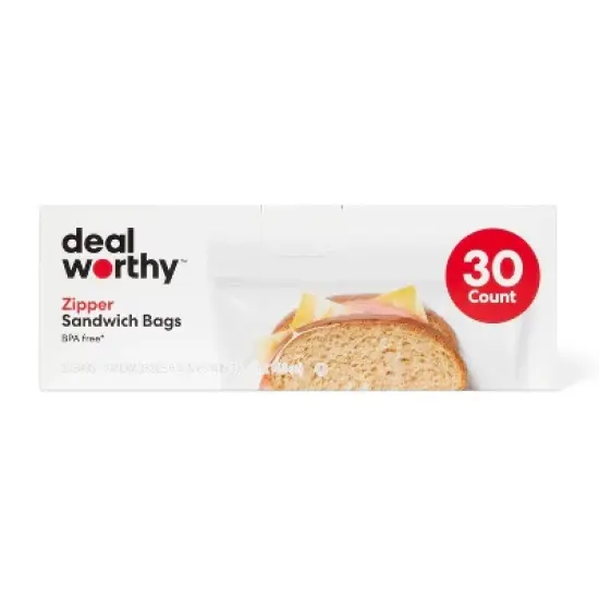 Sandwich Bags - 30ct - Dealworthy&trade; image {3}