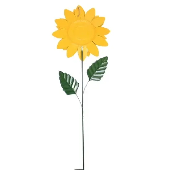 Direct International Home & Garden Large Golden Yellow Sunflower  -  One Stake 72.0 Inches -  Stake Fall Yard Decor  -  31823052  -  Metal  -  Yellow image {2}