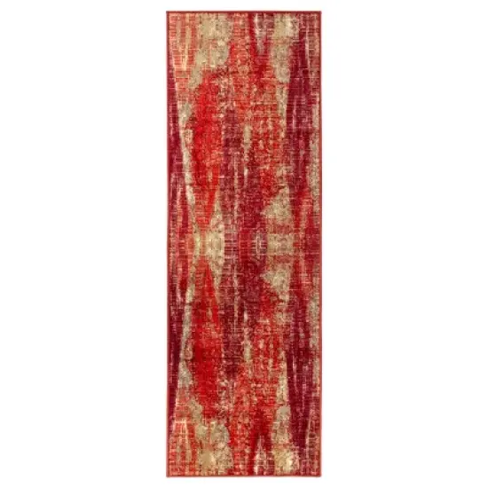 Modern Abstract Washable Non-Slip Indoor Runner or Area Rug by Blue Nile Mills image {4}