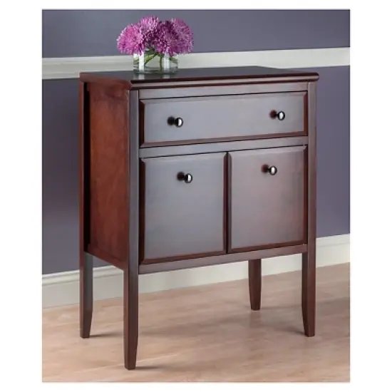 Orleans Modular Buffet with Drawer and Cabinet Wood/Dark Cappuccino - Winsome image {5}