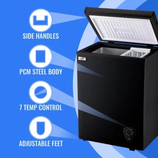 WANAI 17" Mini Chest Freezer BCBD-63 image {7}