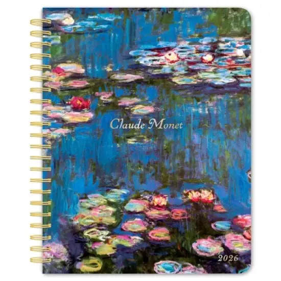 BrownTrout Claude Monet 2026 6"x7.75" Desk Planner Foil Stamped Cover image {9}
