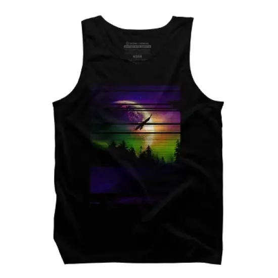 Men's Design By Humans Another World By clingcling Tank Top image {4}