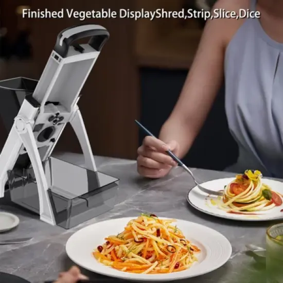 Manual Kitchen Slicer Multi-purpose Vegetable Slicer Potato Slicer, French Fry Cutter, Vegetarian Slicer for meal prep Removable Blades For Kitchen image {1}