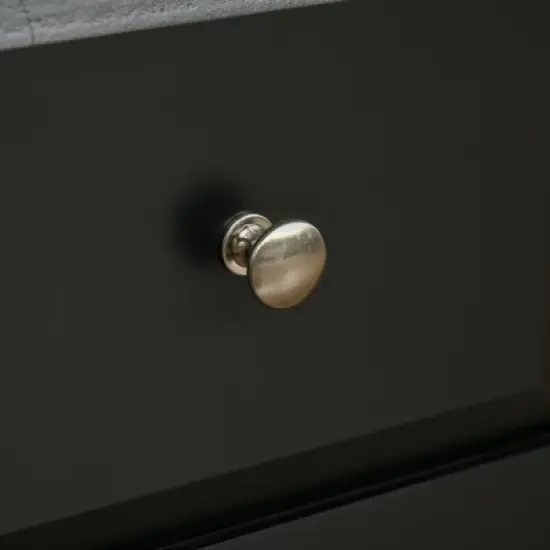 HOMCOM Farmhouse Mobile Kitchen Island Utility Cart on Wheels with Barn Door Style Cabinets, Drawers image {4}