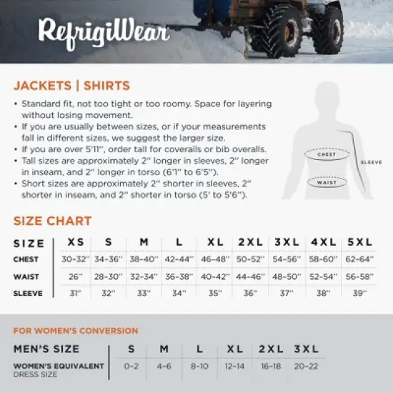 RefrigiWear Men's Frostline Insulated Jacket with Performance-Flex image {4}