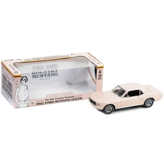 1967 Ford Mustang Coupe Bermuda Sand "She Country Special - Denver, Colorado" 1/18 Diecast Model Car by Greenlight image {2}