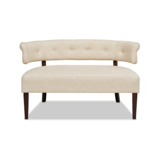 Jennifer Taylor Home Jared Roll Arm Tufted Bench Settee image {7}