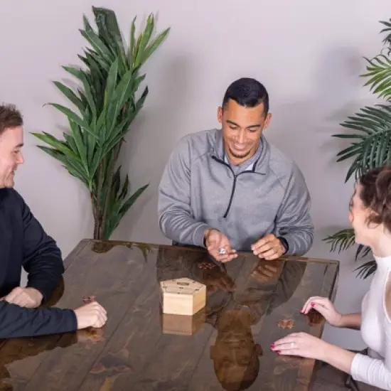 GoSports Keep the Change Tabletop Coin Drop Dice Game Set image {1}