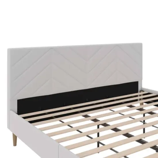 Venus Tufted Upholstered Bed Gray Linen - Room & Joy  image {5}